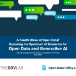 A Fourth Wave of Open Data? Exploring the Spectrum of Scenarios for Open Data and Generative AI